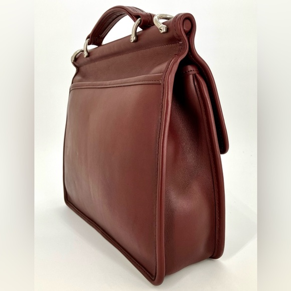 Vintage COACH Burgundy #9927 Willis Leather Bag - Picture 5 of 16
